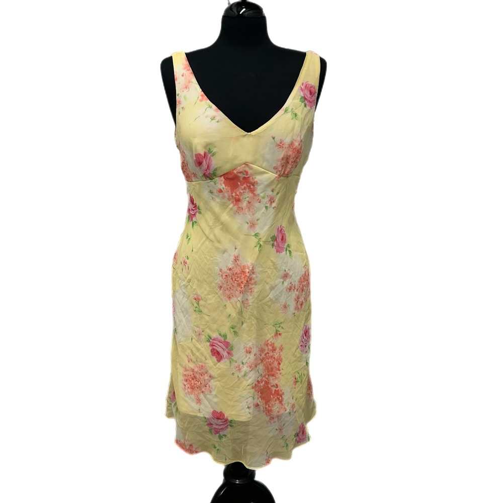 Vintage Y2K 90s Flowy Summer Formal Dress Semi Sheer Studio Y Size 11/12